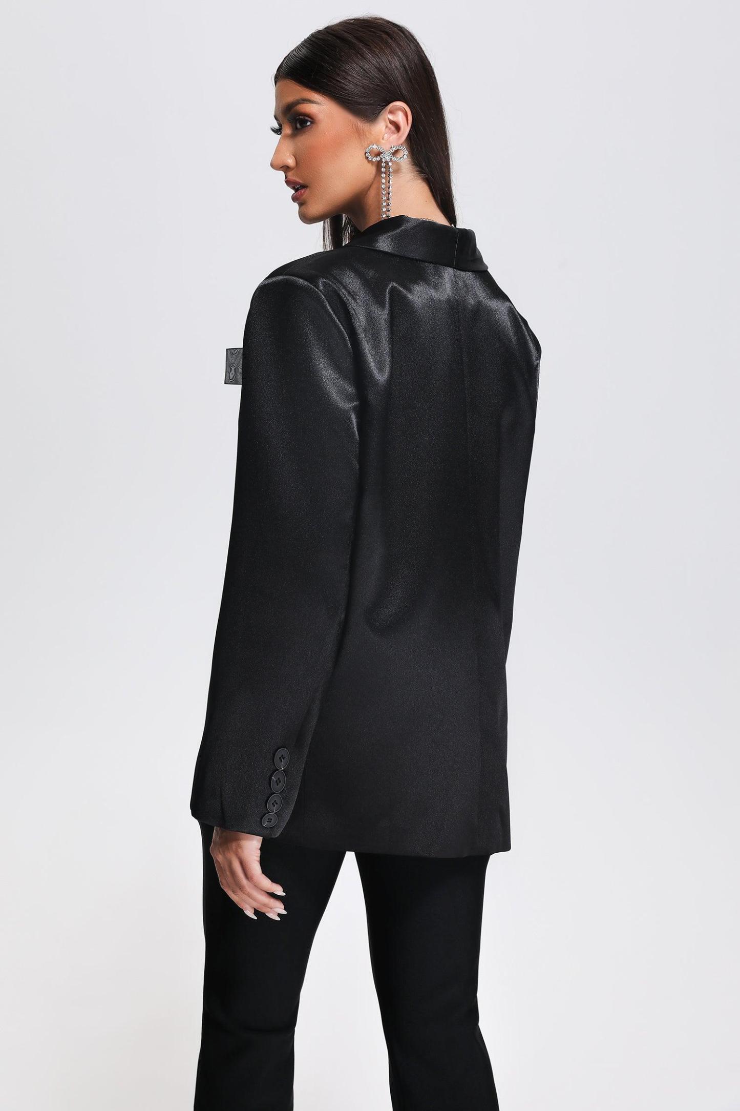 Omisa Satin Blazer - Bellabarnett