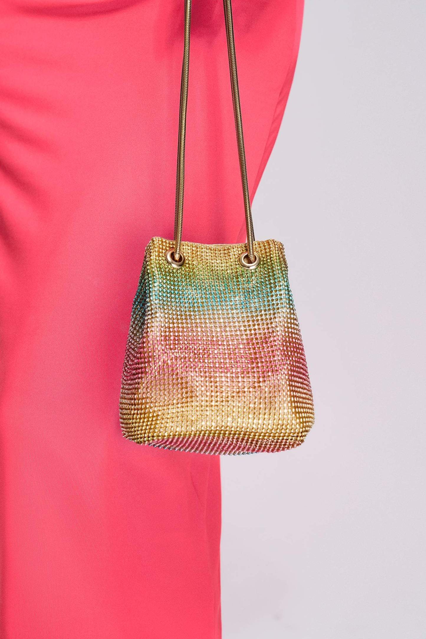 Lala Rainbow Diamante Bag