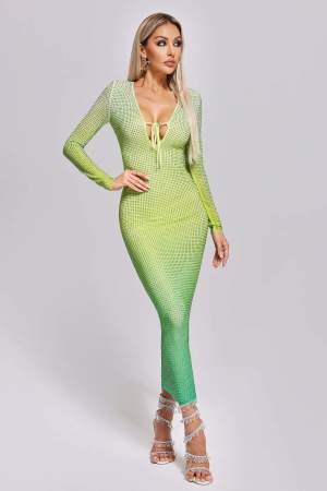 Image of Nyiasia Crystallised Maxi Dress