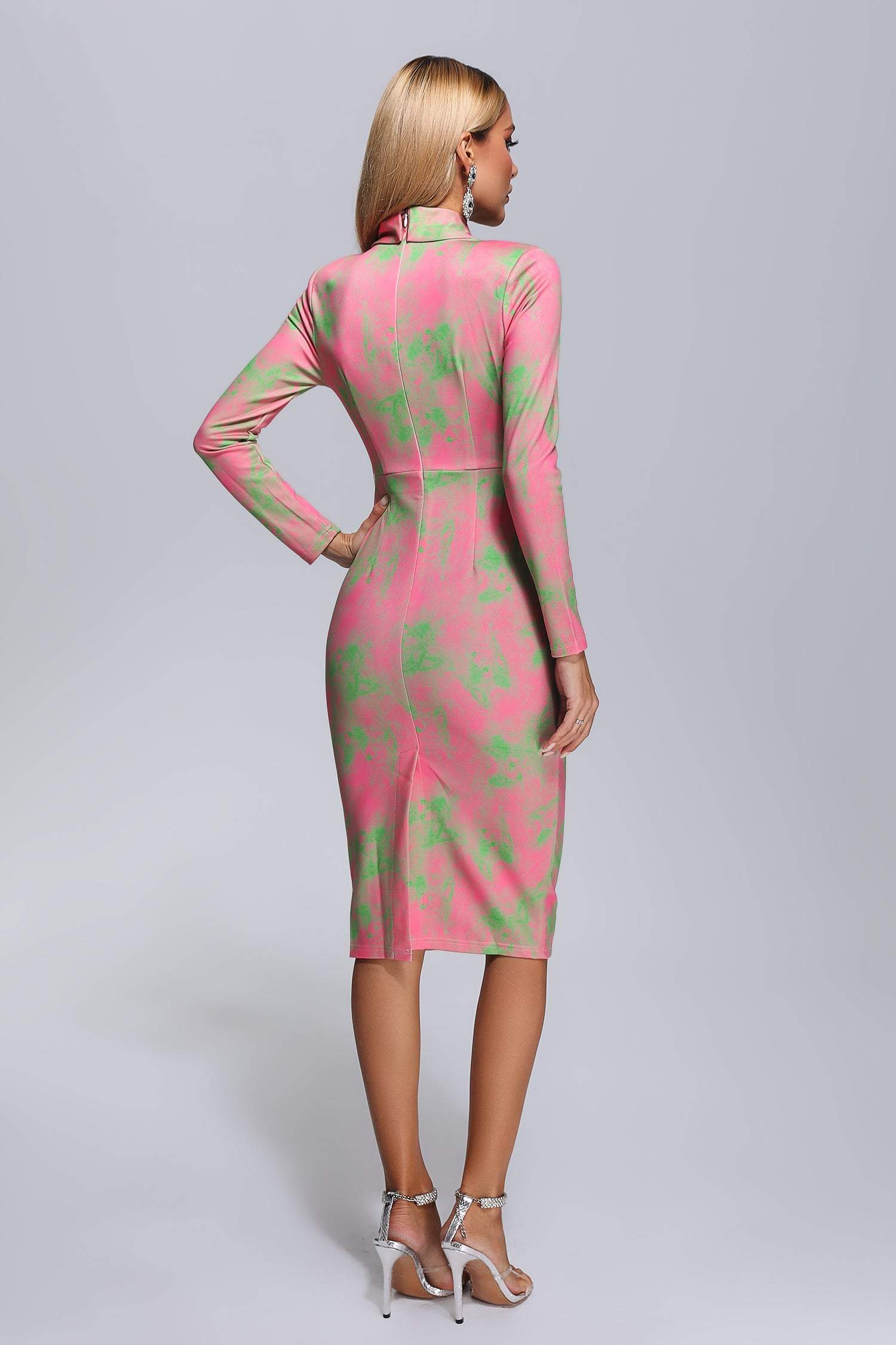 Xenia Printed Midi Dress