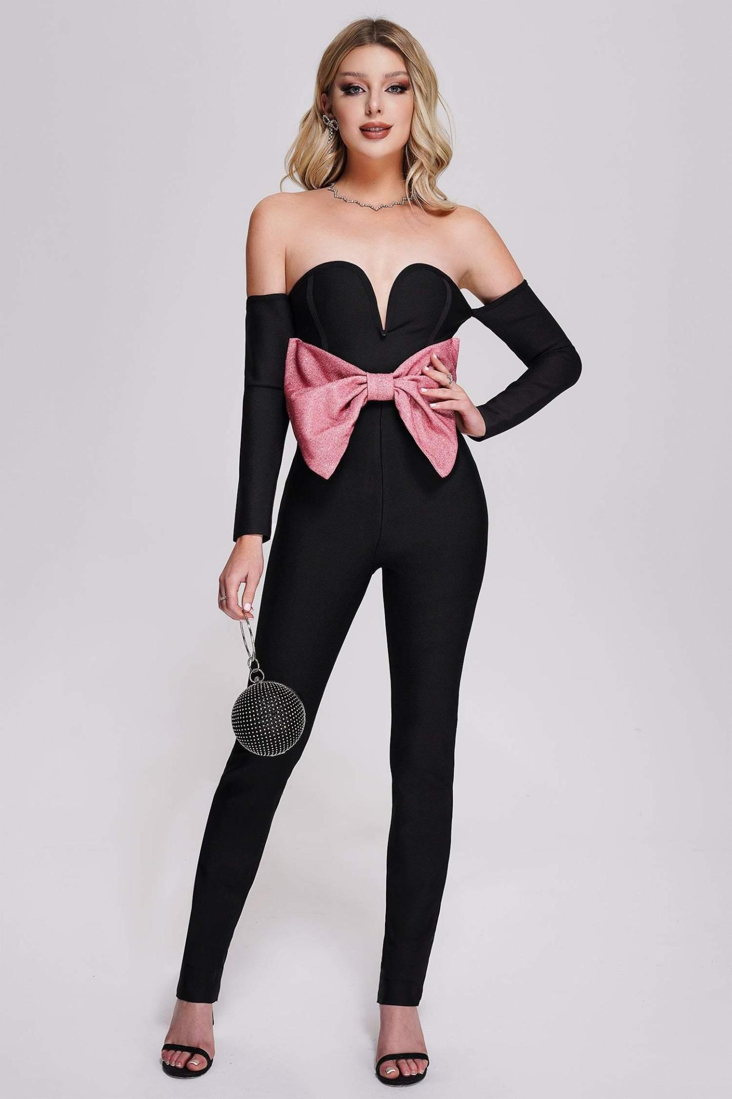 Emory Bandage Jumpsuit - Bellabarnett