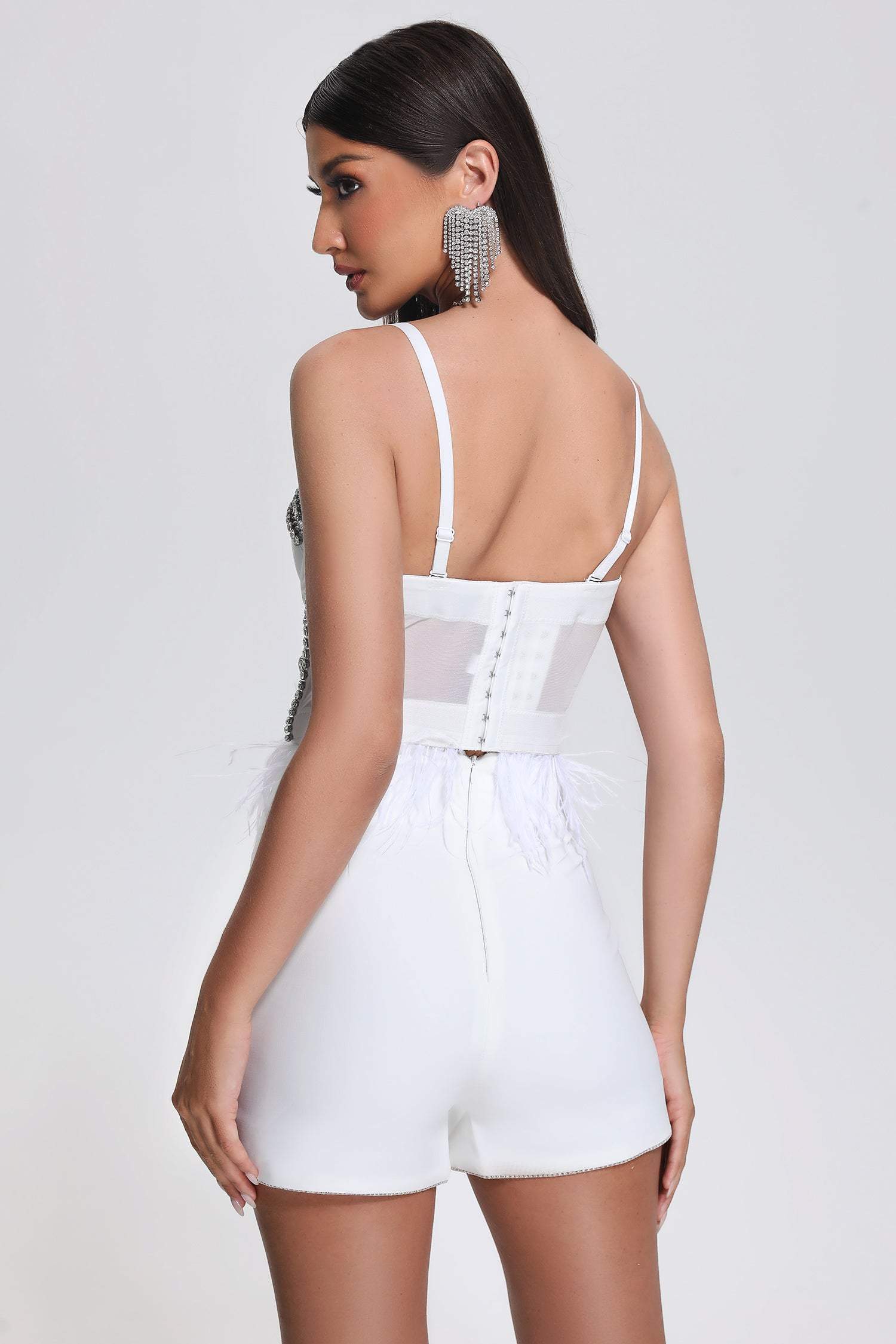 Samala Feather Diamonate Corset
