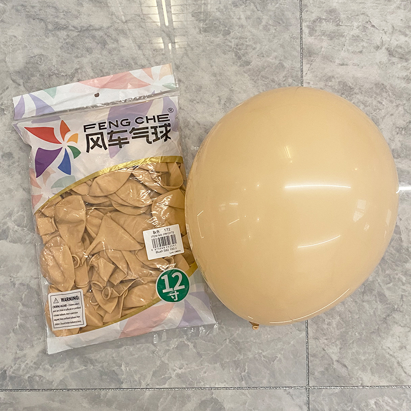 12in, 100ct, FENG CHE Matte Balloon Birthday Party Decoration With Thick Latex Balloon Soft Balloon Decoration-YauSpark