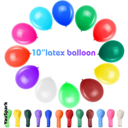 10'' matte latex balloon 100pcs per pack