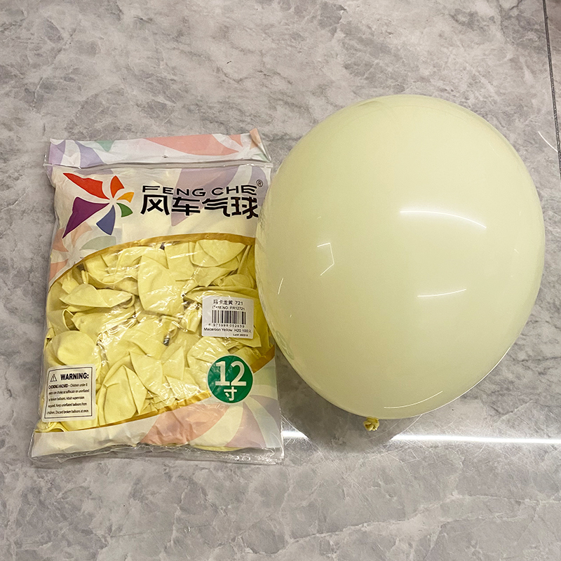 12in, 100ct, FENG CHE Colorful Balloons Macaron Balloons Colorful Wedding Anniversary Party Decoration Balloons-YauSpark