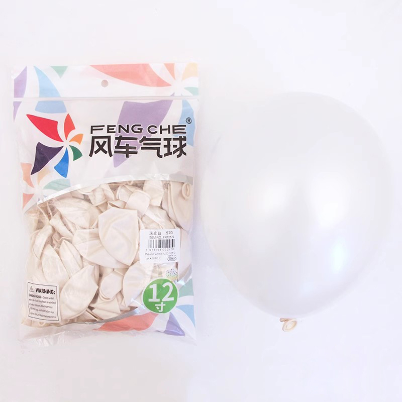 Thickened 3.2g round pearlescent latex balloon party decorations