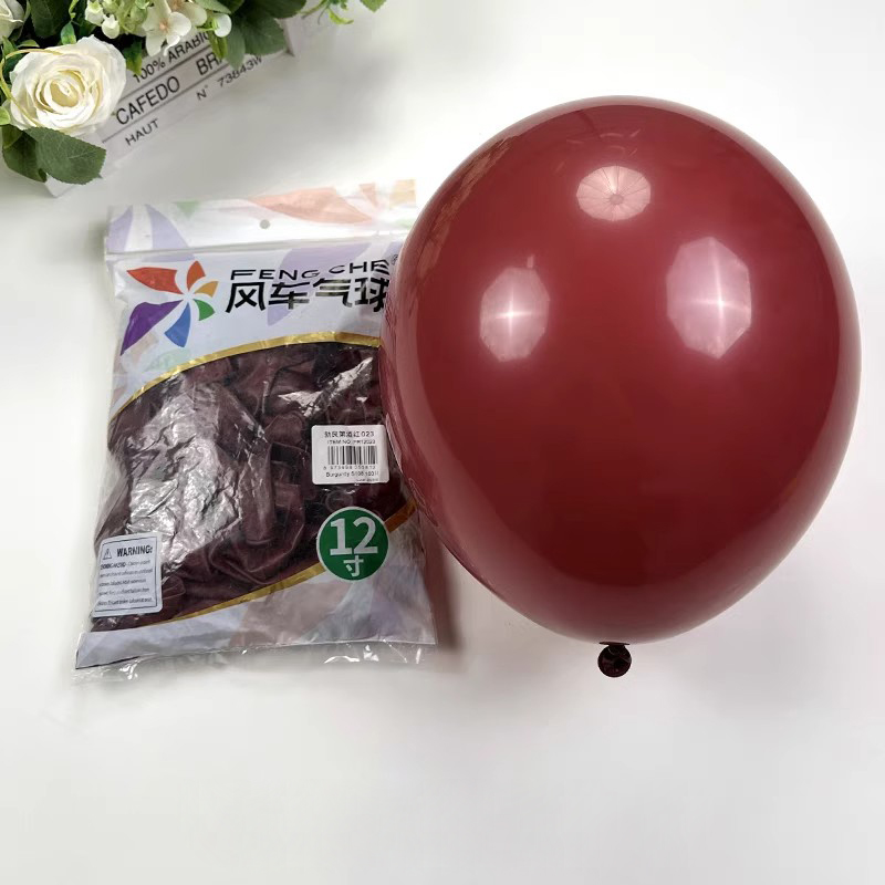 12in, 100ct, FENG CHE 3.2g Thickened Retro Balloons Popular Boho Nostalgic Balloons Celebration Party Balloons-YauSpark