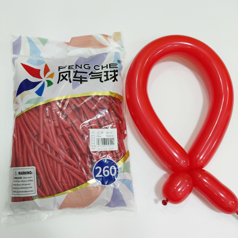 FENG CHE 260 thick long balloon twisted latex animal magic shape birthday balloon，100ct-YauSpark