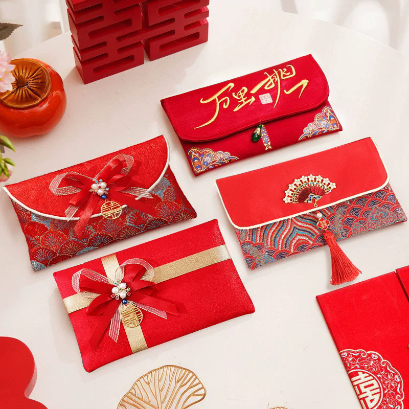 Chinese Wedding Cloth Red Envelope 1, 1set