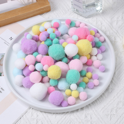 Craft Pompom Multi-Size Colored Felt Ball DIY Art Creative Pompom