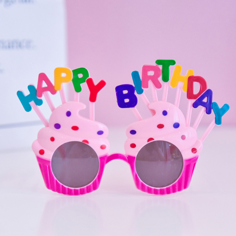 Novelty Birthday Sunglasses Sweet Cream Cake Sunglasses Fun Sunglasses