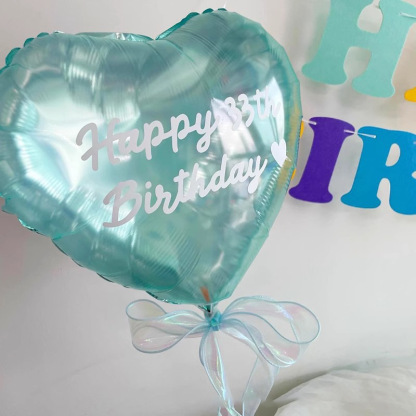 Crystal Heart Balloon Jelly Color Heart Foil Balloon Holiday Party Decoration，18in，50ct