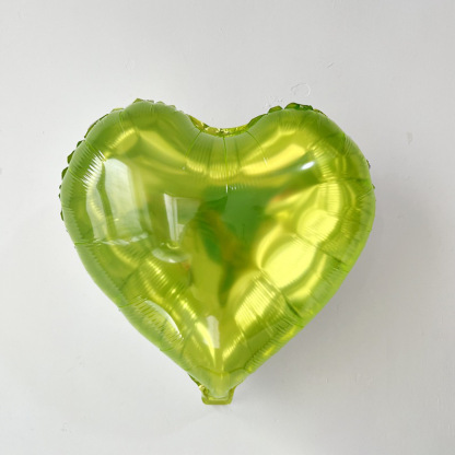 Crystal Heart Balloon Jelly Color Heart Foil Balloon Holiday Party Decoration，18in，50ct