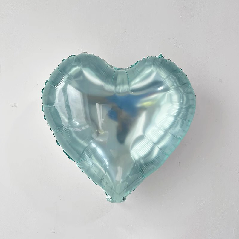 Crystal Heart Balloon Jelly Color Heart Foil Balloon Holiday Party Decoration，18in，50ct