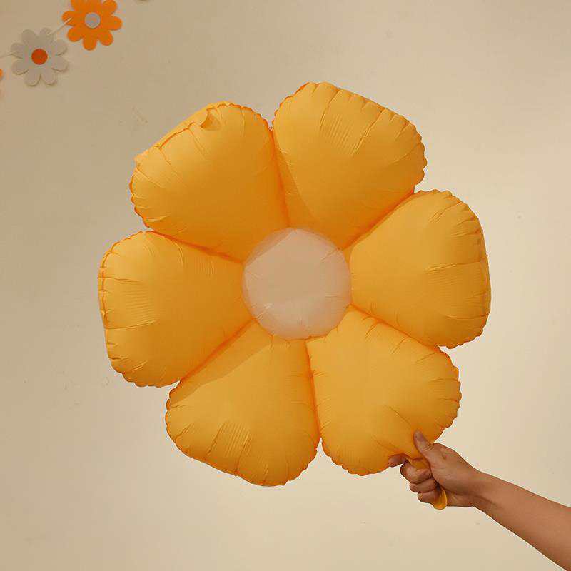 Daisy Balloons With Smiley Faces Colorful Foil Flower Balloons