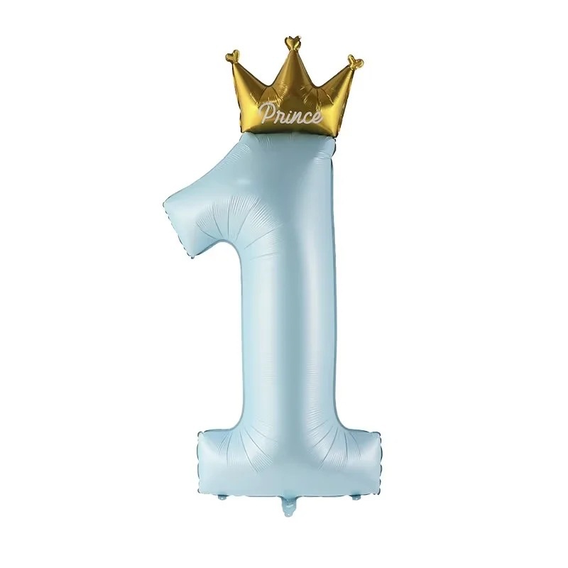 Crown 40 inch digital aluminum film baby's first birthday party layout decorative balloon wholesale-YauSpark