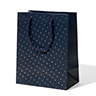 Velvet Navy Blue Vintage Jewelry Box, 1ct