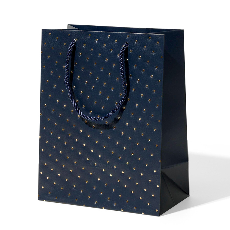 Velvet Navy Blue Vintage Jewelry Box, 1ct