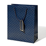 Velvet Navy Blue Vintage Jewelry Box, 1ct