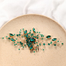 Vintage Rhinestone Hair Comb, 1ct