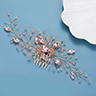 Vintage Rhinestone Hair Comb, 1ct