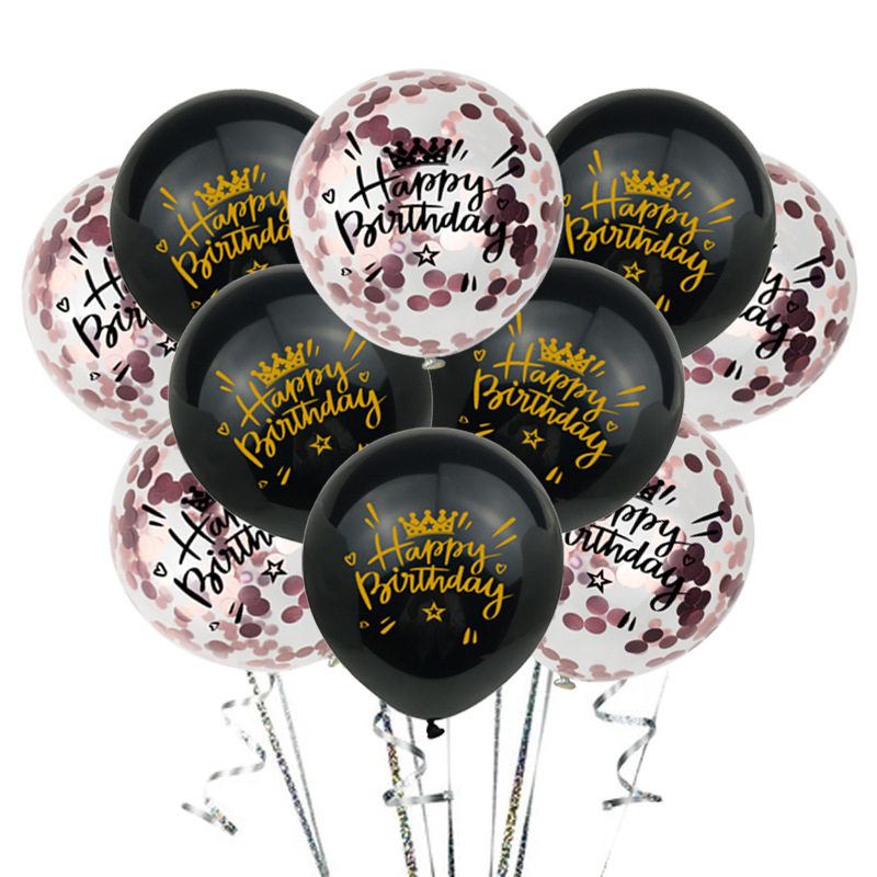 Happy Birthday Printed Latex Balloon Birthday Party Decoration Balloon