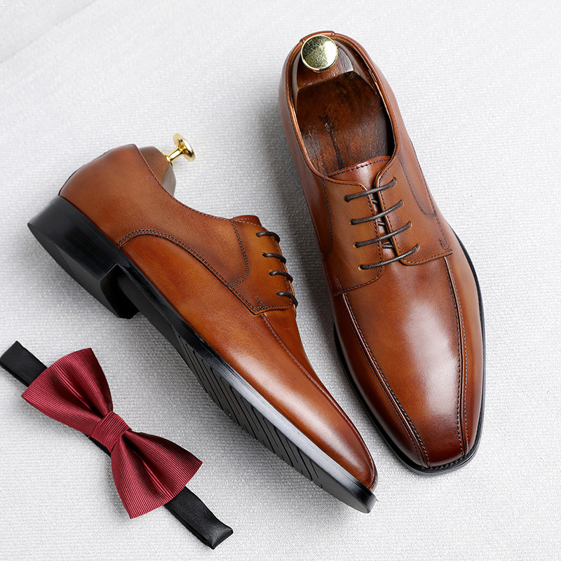 Férfi klasszikus Oxford bőr cipő