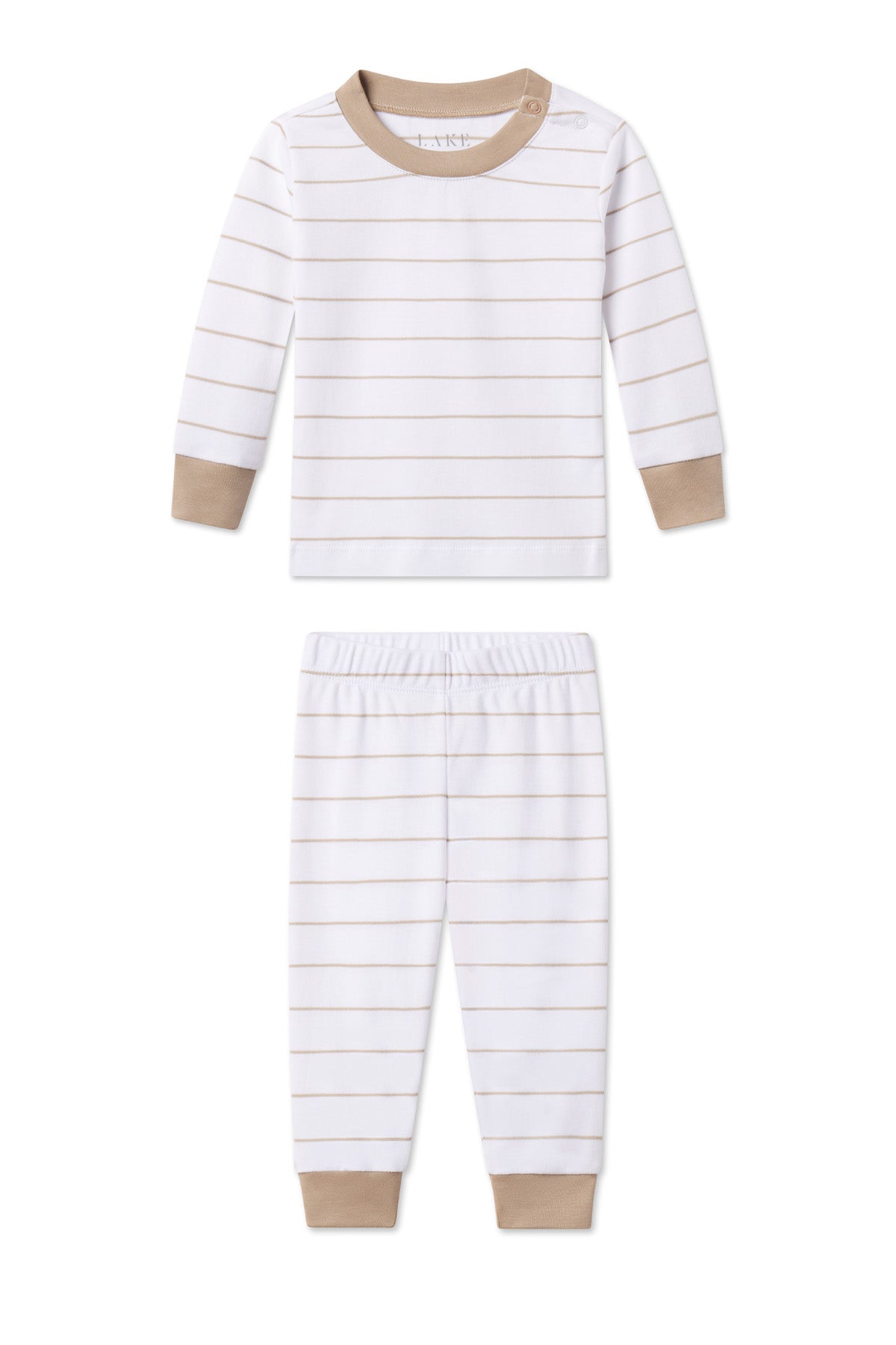 Baby Long-Long Set in Driftwood Stripe