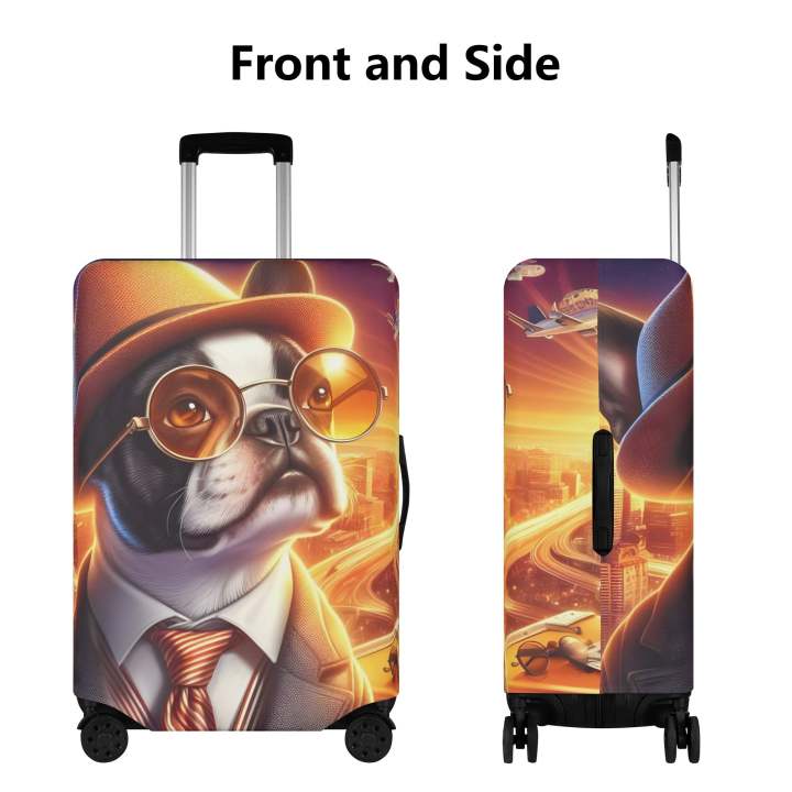 Zeus Luggage Cover for Boston Terrier lovers