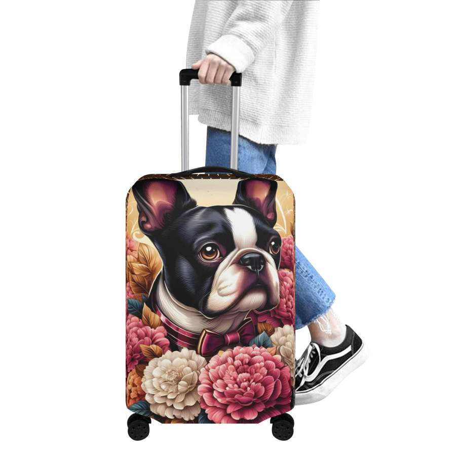 Winnie Luggage Cover for Boston Terrier lovers