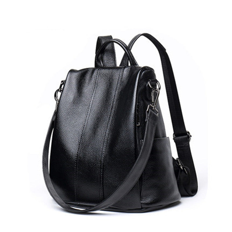 Genuine Leather Anti-theft Travel Backpack Viconchic