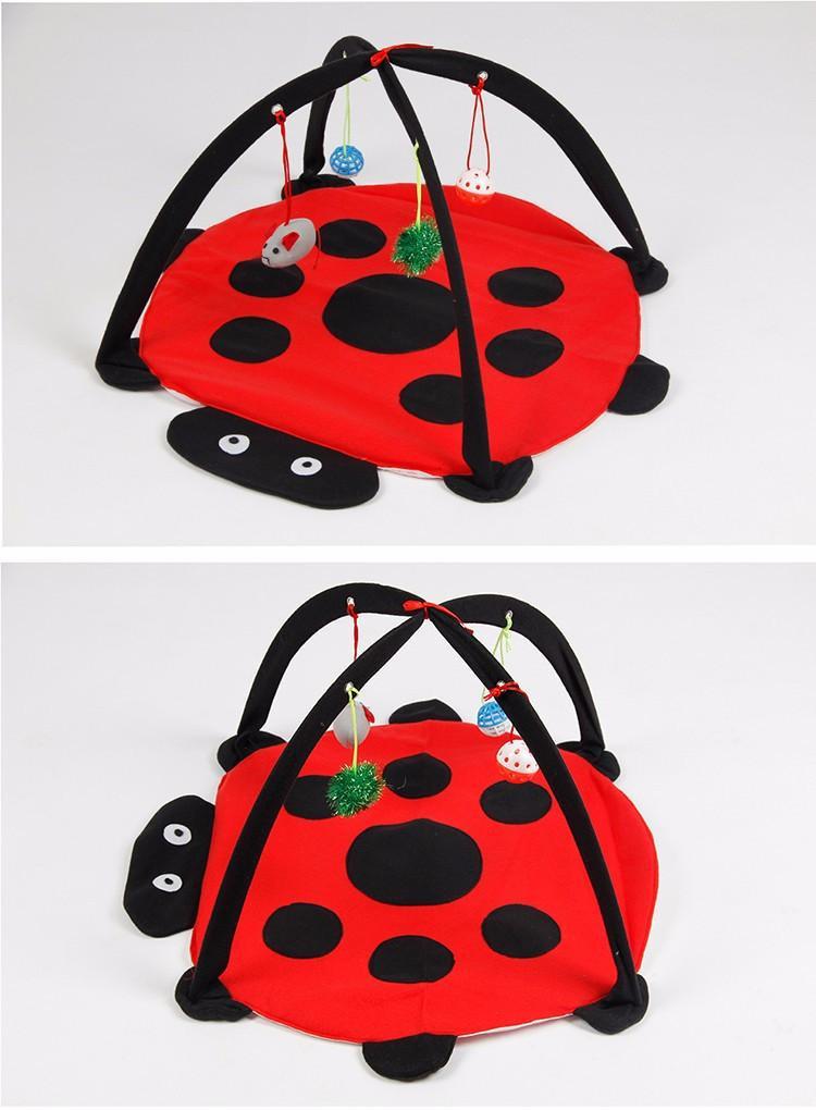 Cat Bed Pad Blanket With Cat Toys