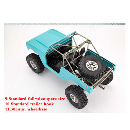 TFL Bronco C1508 1/10 4WD Full Metal RC Crawler Car - Car Shell Painting KIT Version