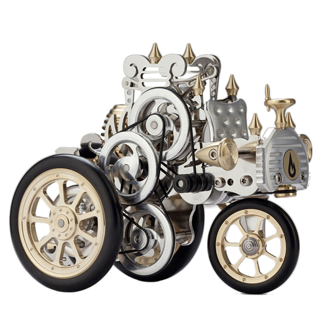 Stirling Engine Car Kit Metal Stirling Engine Retro Triwheel Vehicle