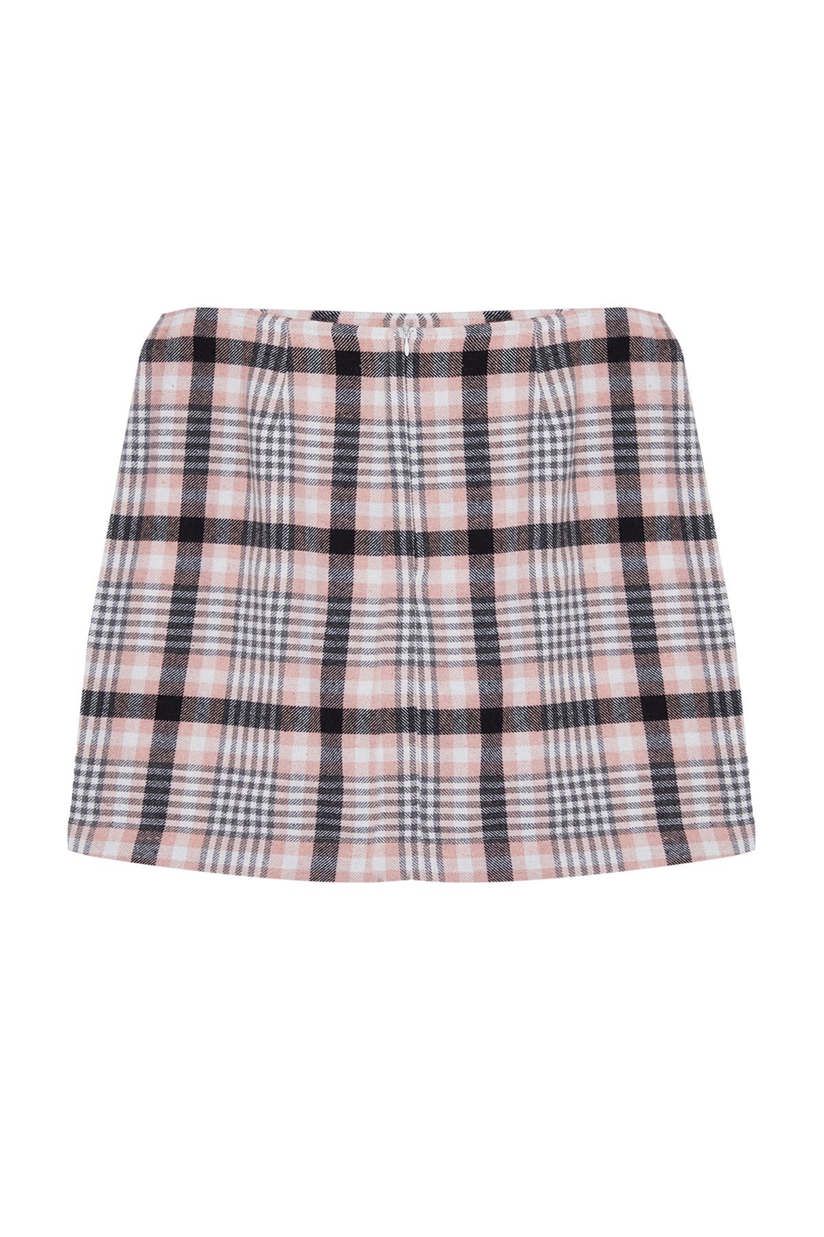 Women s Plaid Checked Woven Plus Size Skirt Everything5Pounds