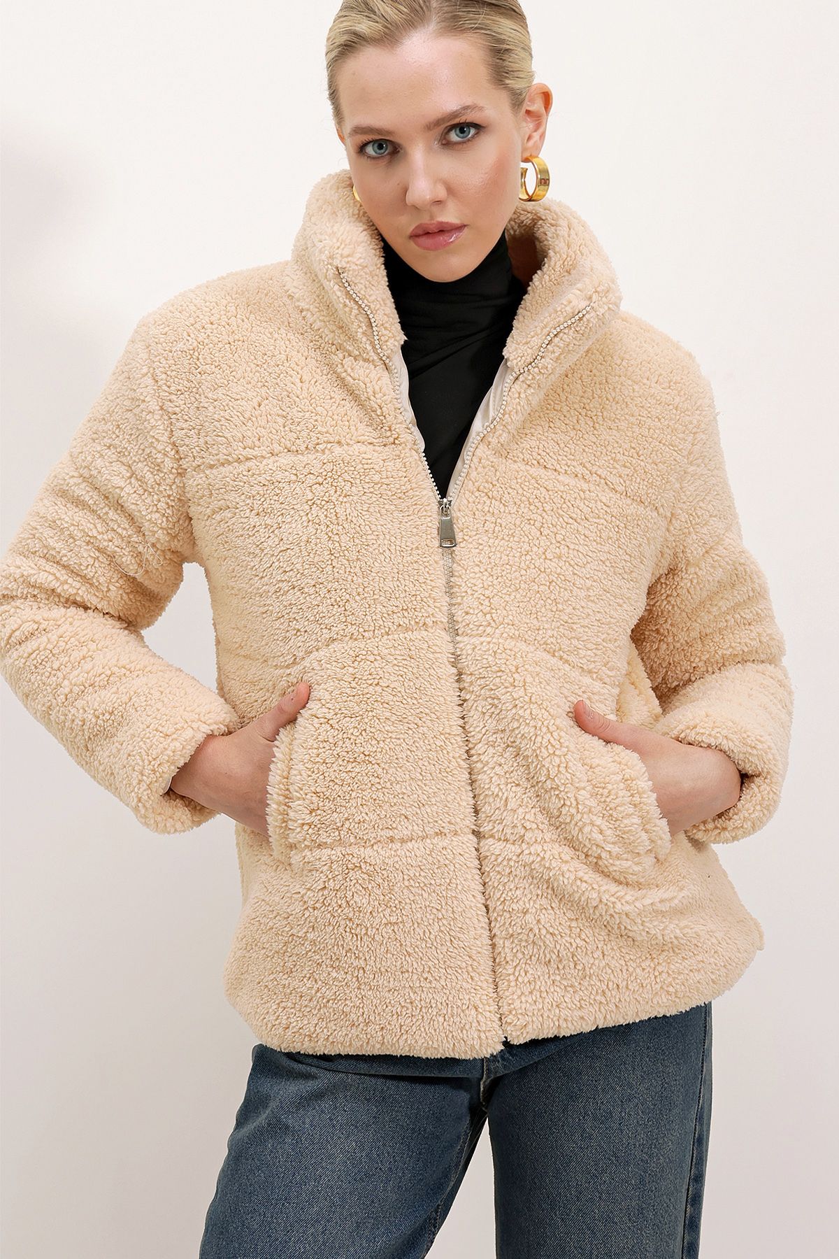 Lined Plush Coat