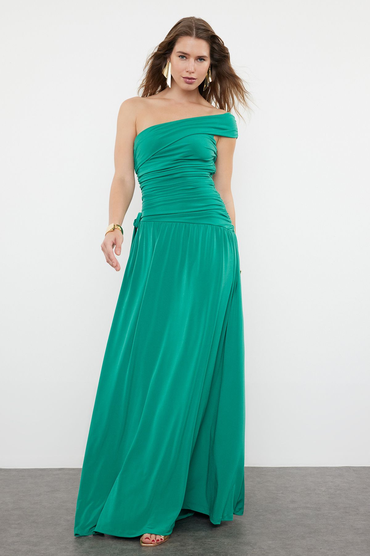 Fitted Knitted Long Evening Dress – Everything5Pounds