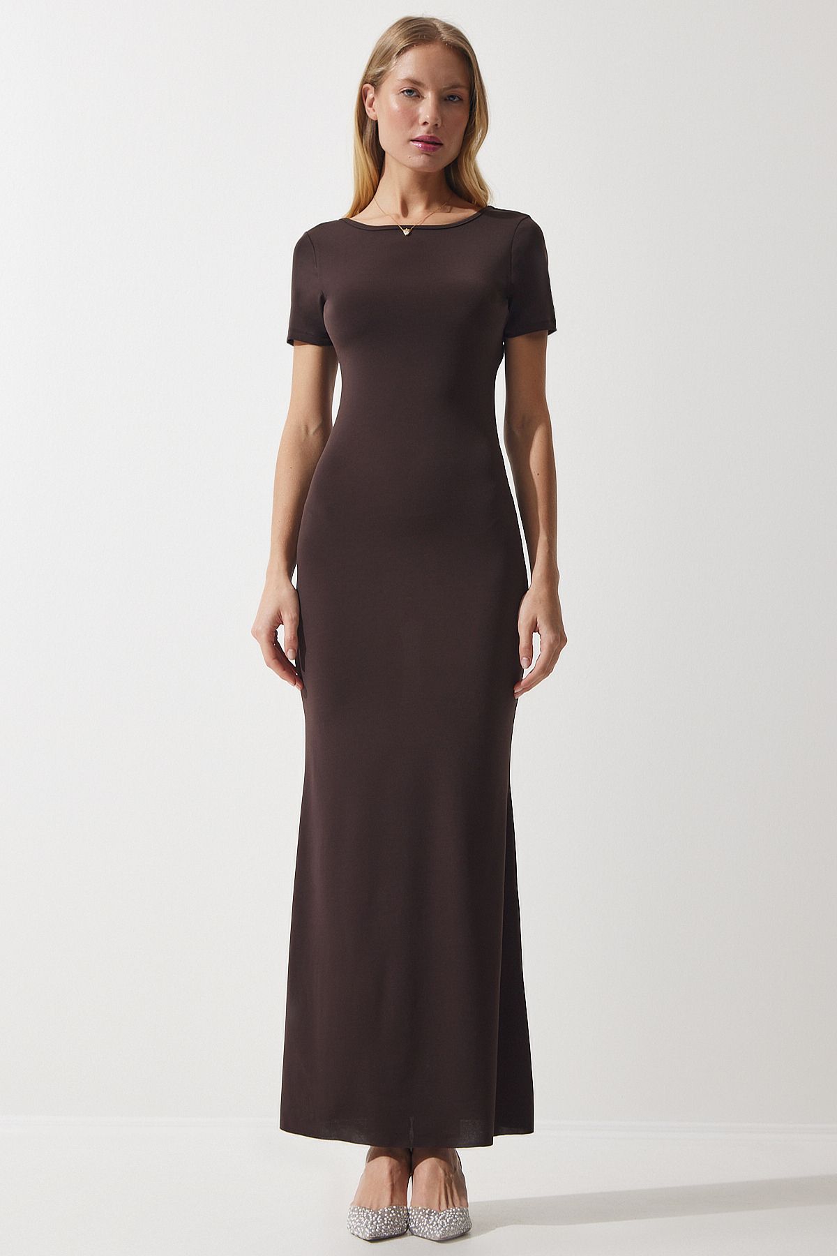 Women's Decollete Long Sandy  Dress