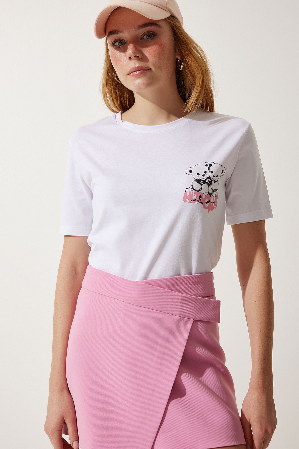 Women's Teddy Bear Print  T-Shirt