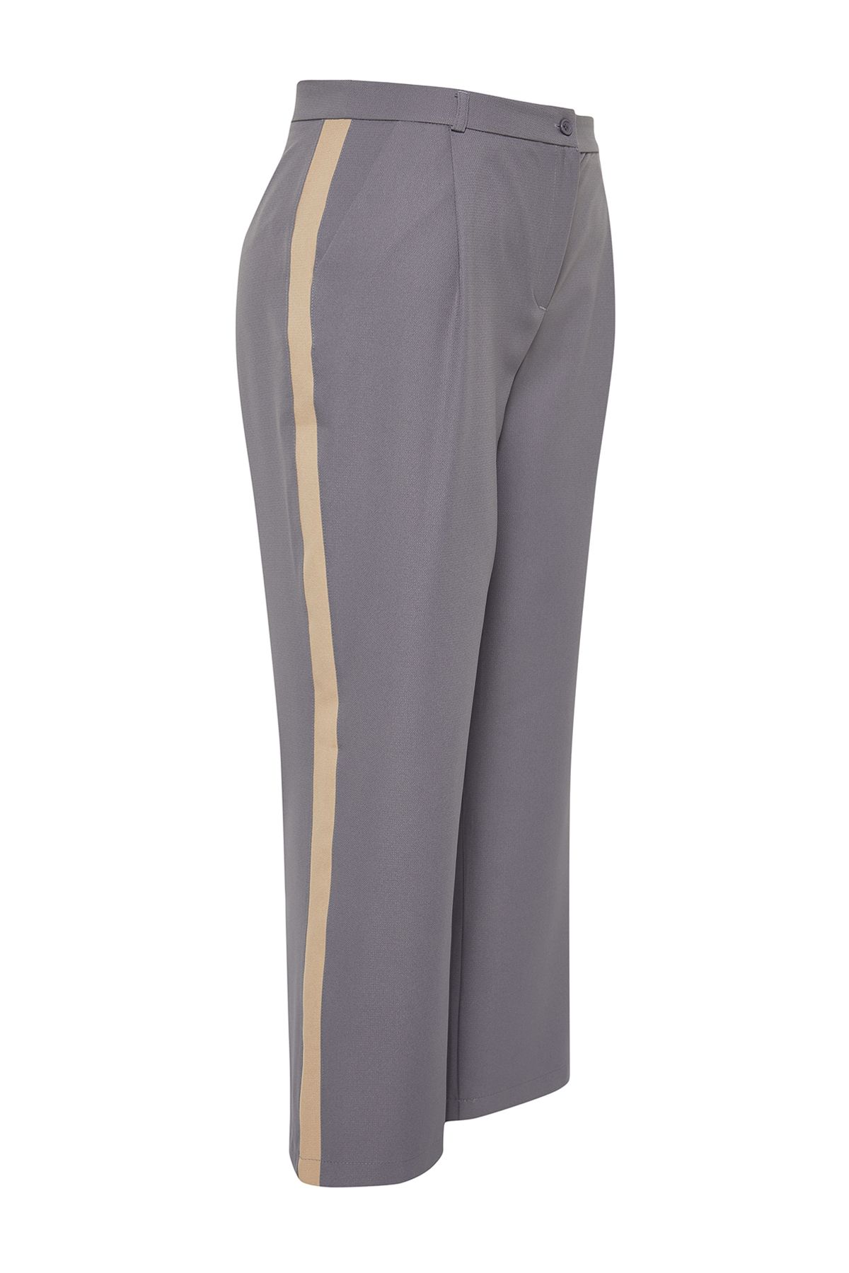 High Waist Side Seam Wide Leg/Wide Cut Woven Fabric Trousers –  Everything5Pounds