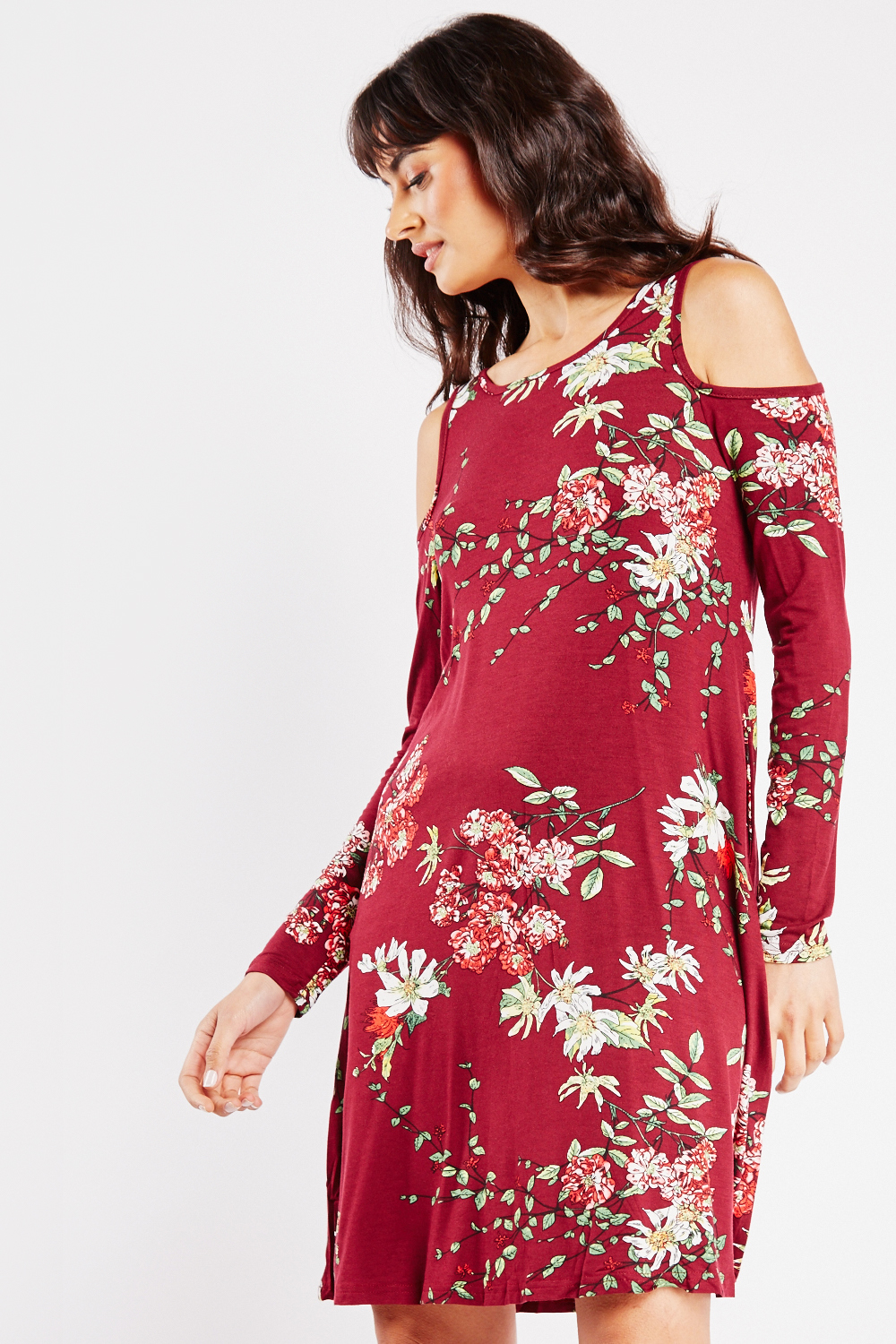 Cold Shoulder Tunic dress – Everything5Pounds