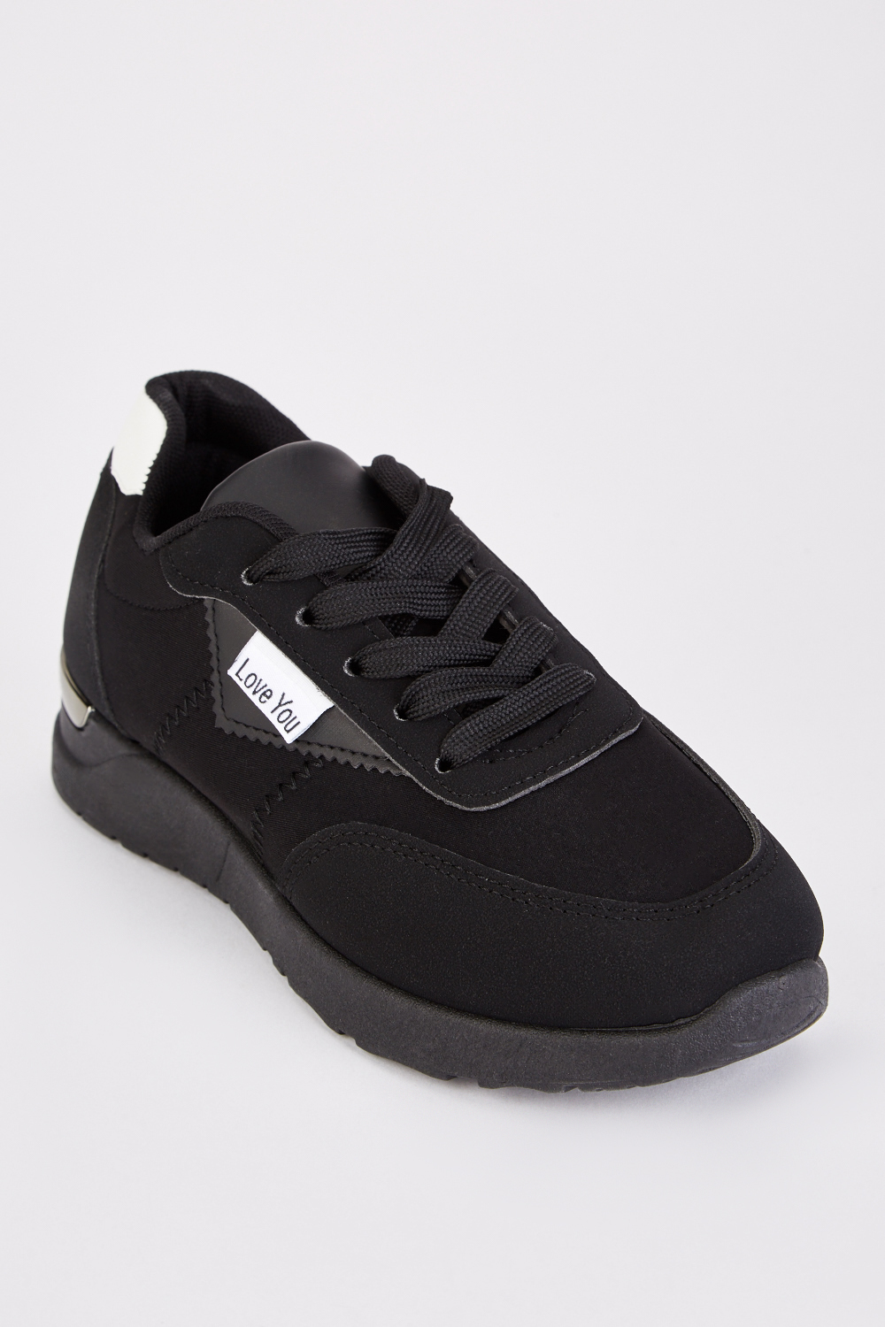 Contrasted Lace Up Trainers