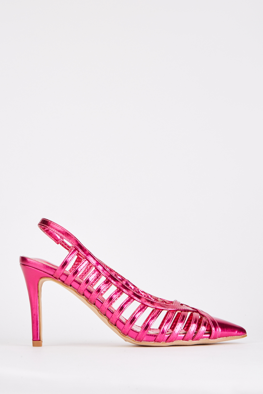 Cut Out Ankle Strap Sandals