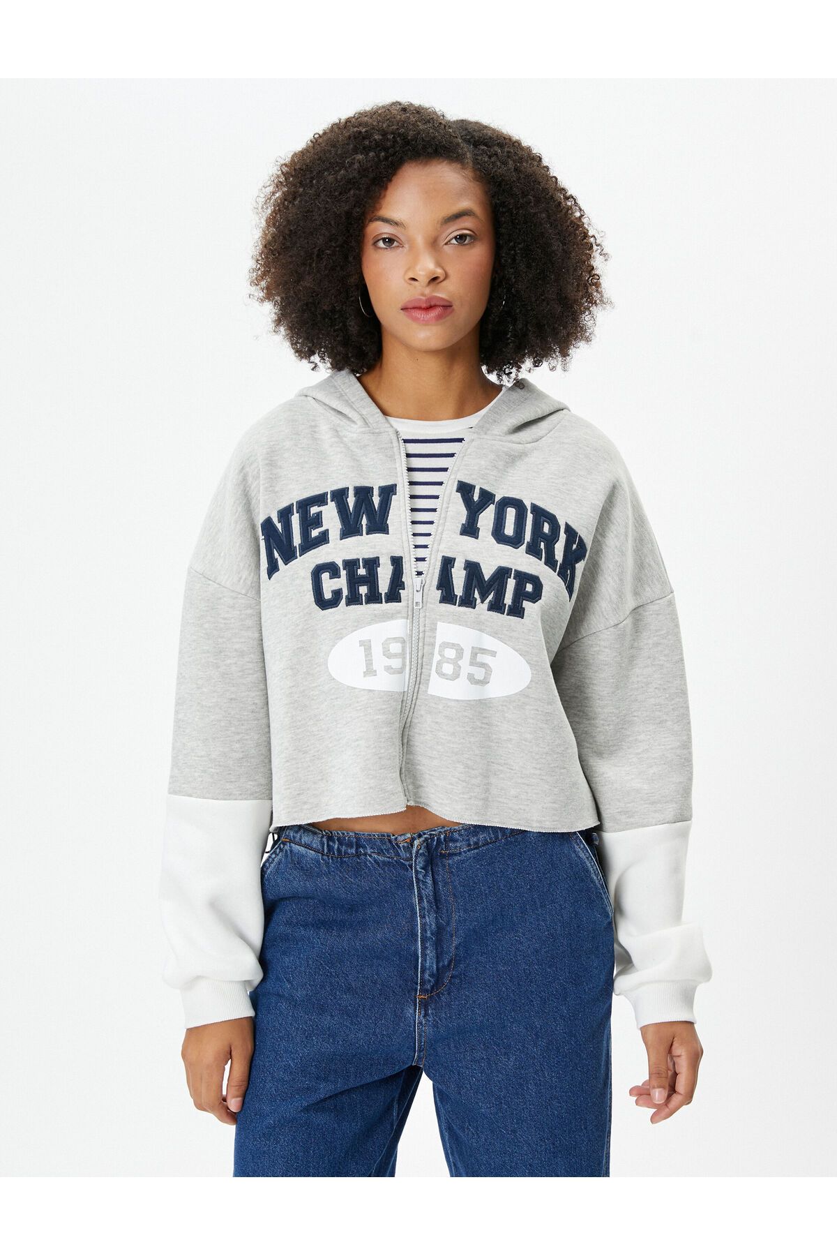 Cropped college sweatshirts best sale