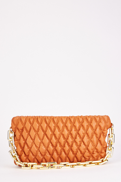 Embossed Quilted Clutch Bag