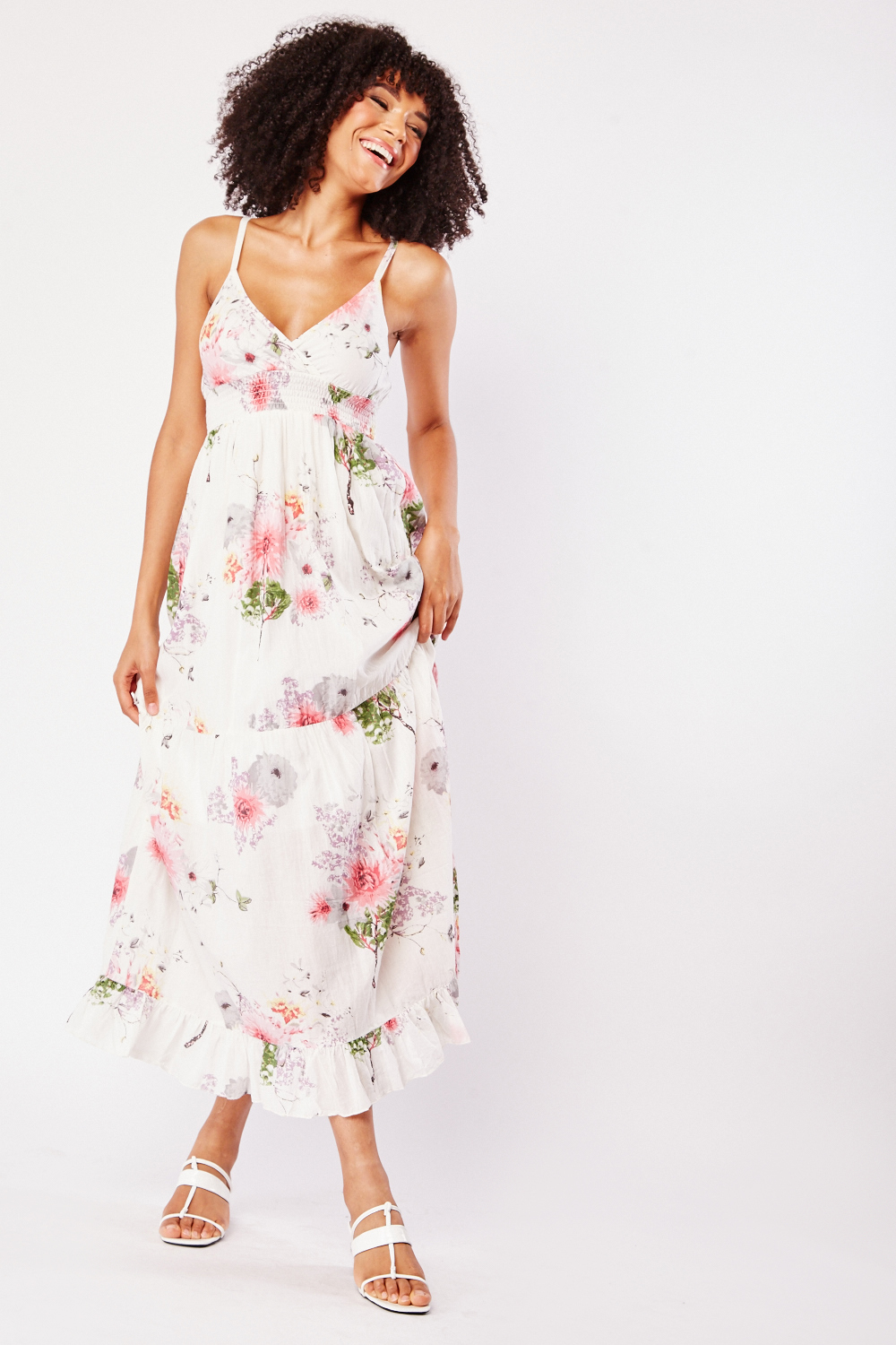 Floral Maxi Tiered Dress