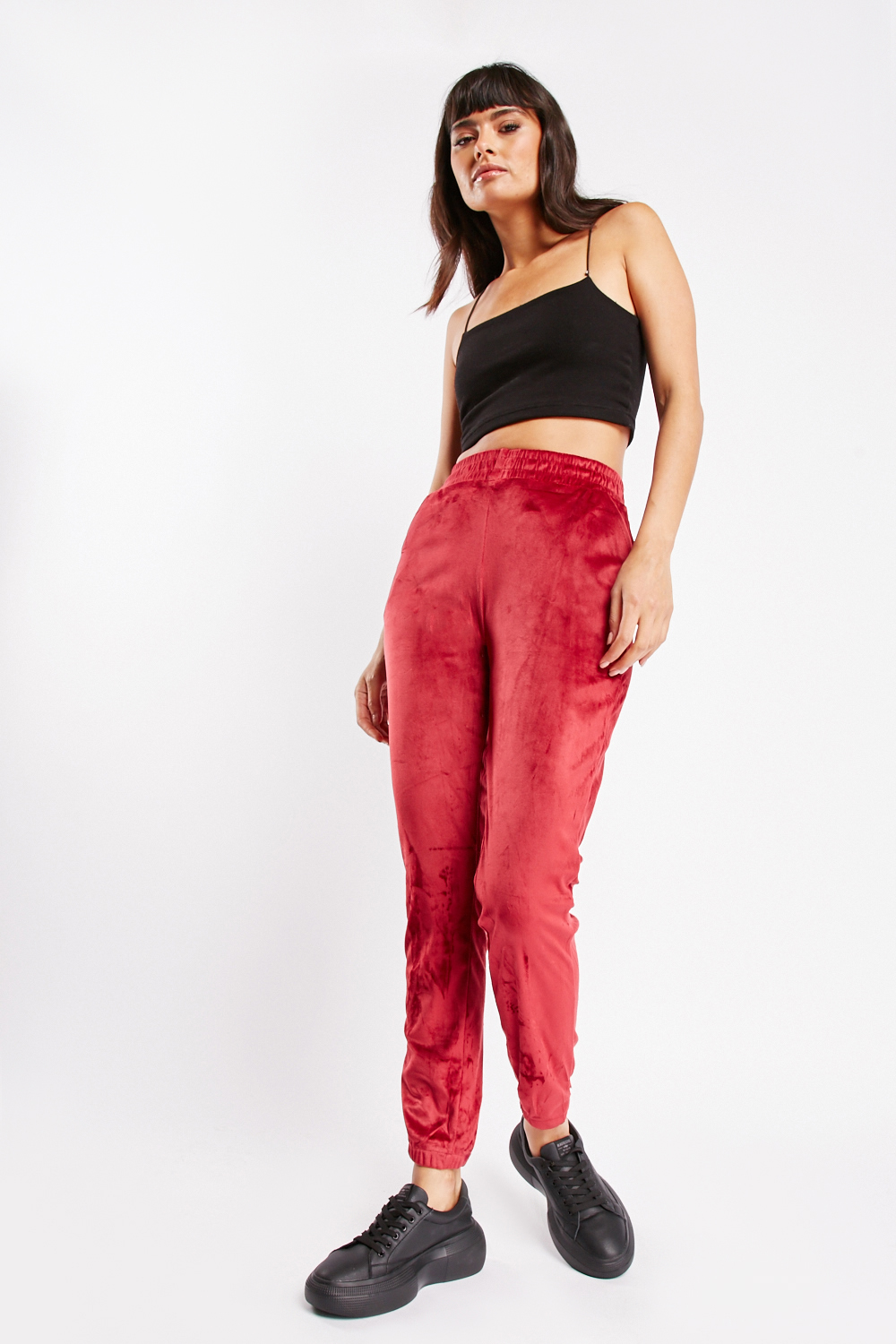 Velour jogging bottoms hotsell