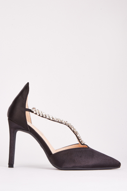 Jewel Embellished D'Orsay Heels