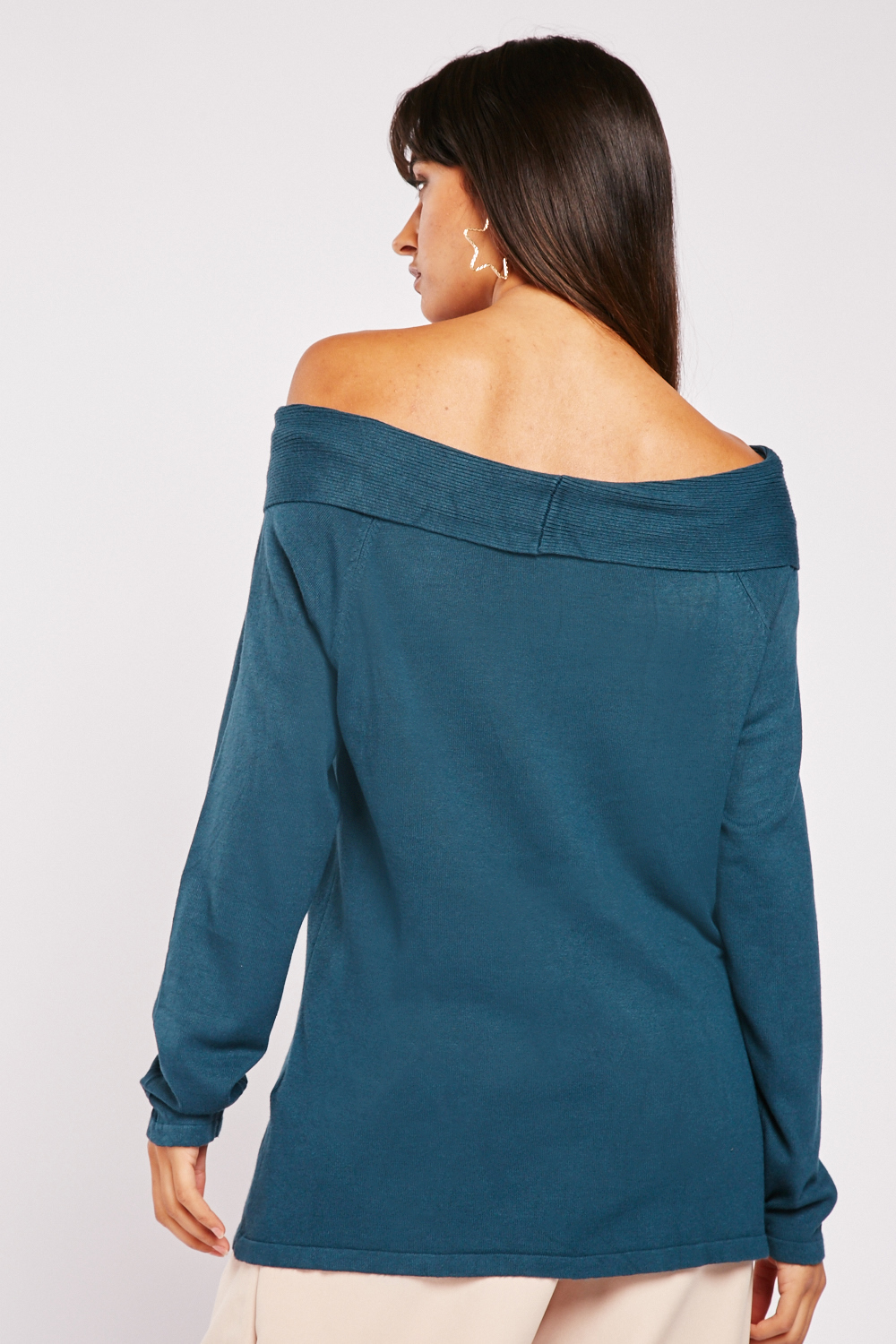 Off Shoulder Thin Jumper Everything5Pounds