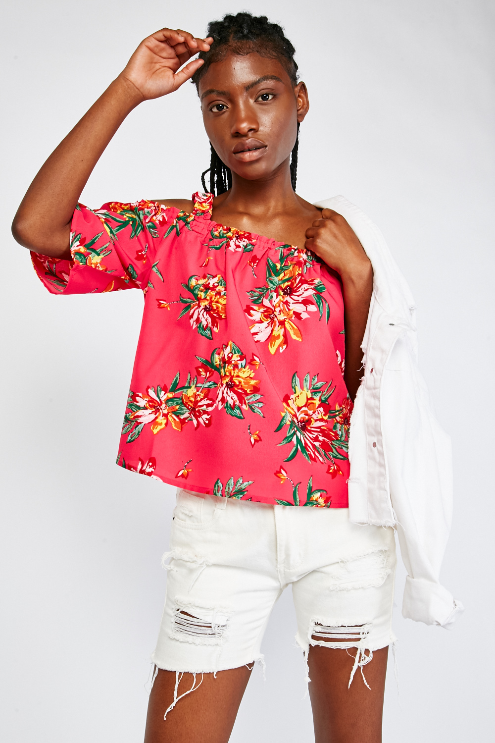 Size 22 cold shoulder tops online